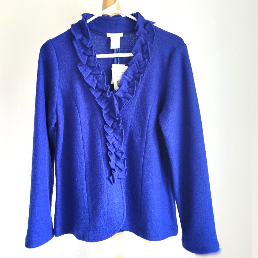 Vintage Laura Ashley 100% Wool Blazer Jacket - Small